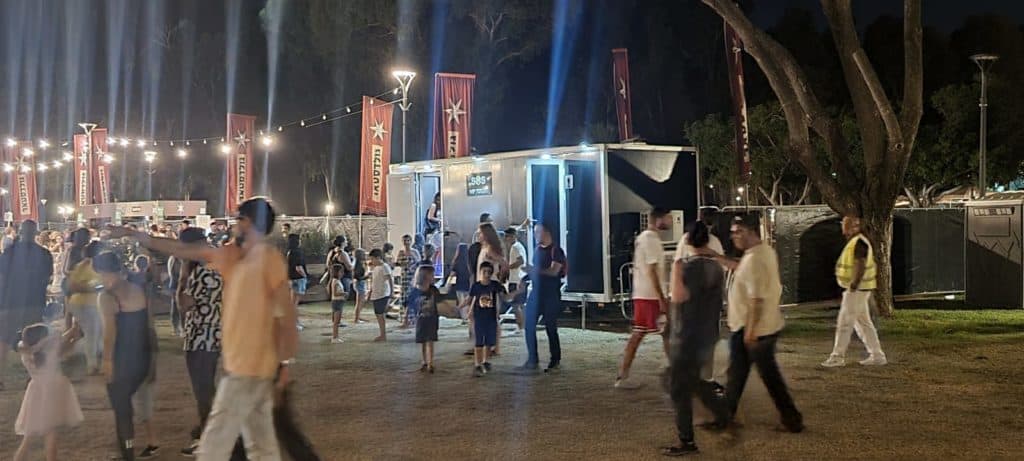 שירותים ניידים מפוארים - קרונות שירותים ניידים - פסטיבל הבירה רמת גן 2022