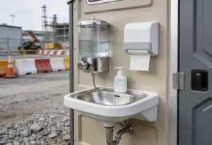 שירותים כימיים עם הדחה וברזייה