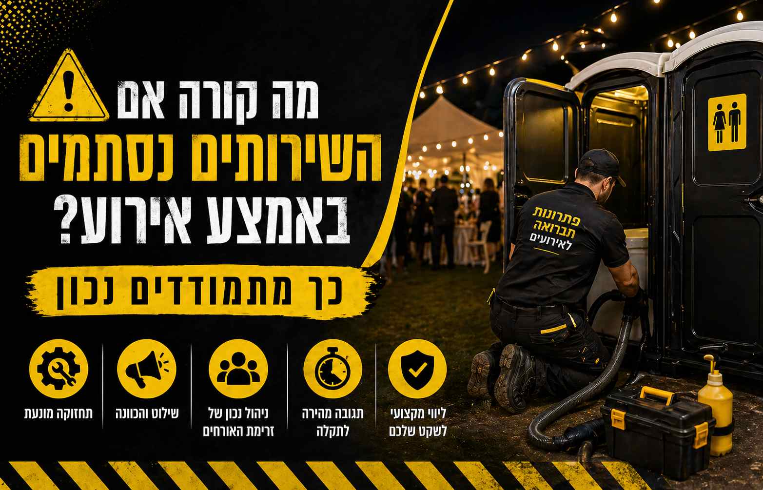 שירותים ניידים נסתמים